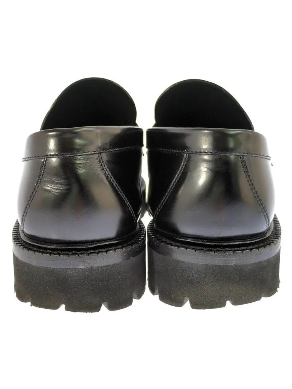 Louis Vuitton Monogram Measure Line Loafers Shoes 7 Black